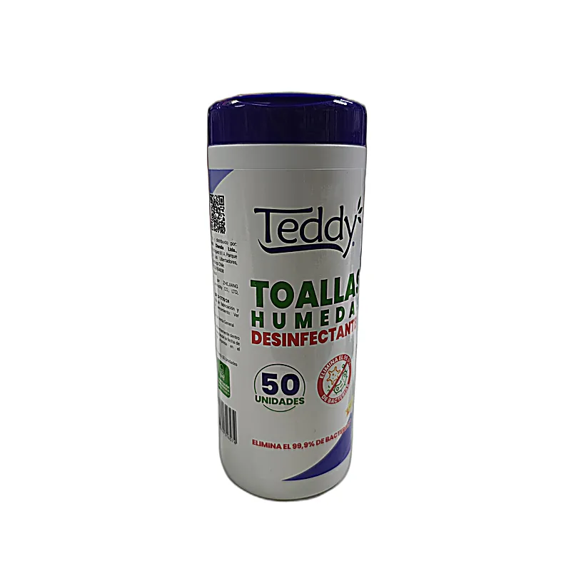 TOALLAS DESINFECTANTE X80UN TEDDY