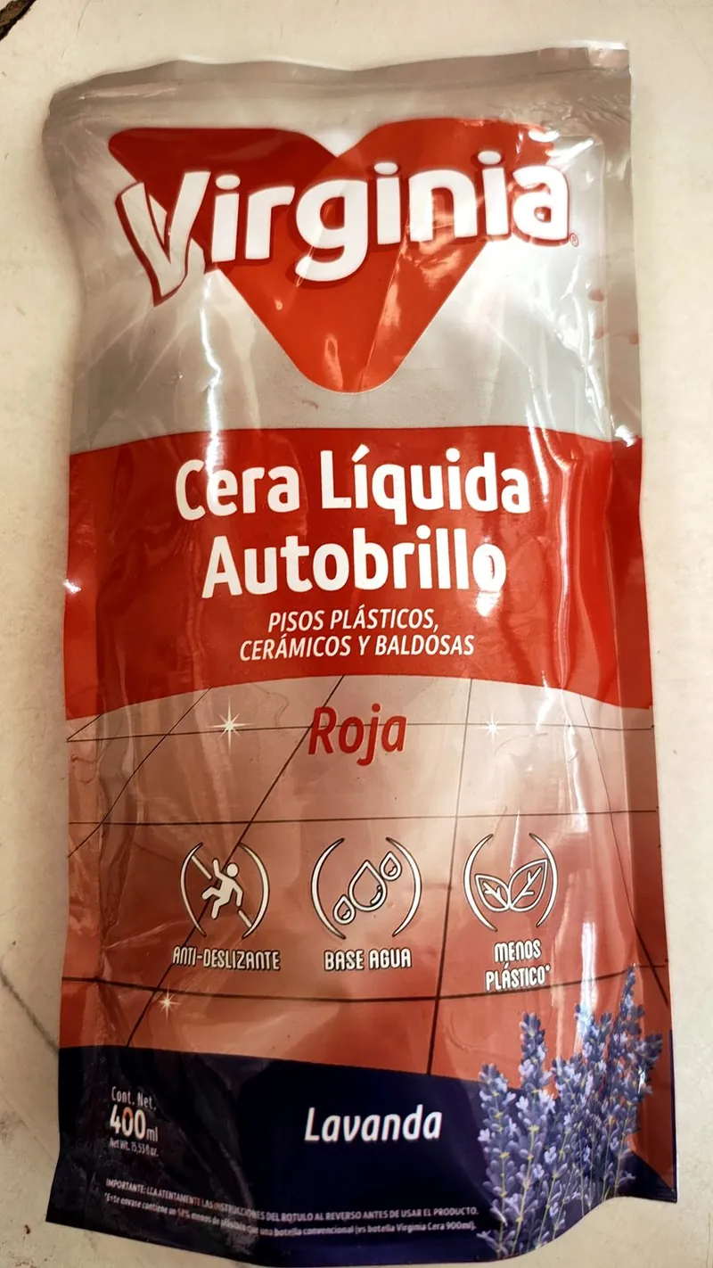 CERA LIQUIDA ROJA VIRGINIA DOYPACK 400ML