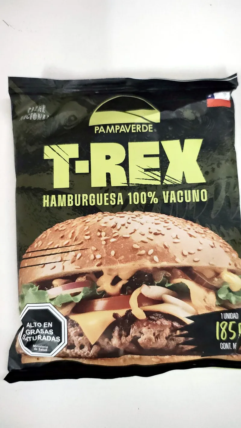 HAMBURGUESA T-REX VACUNO 185 GRAMOS