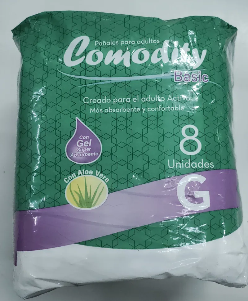 PAÑAL ADULTO COMODITY TALLA G 8 UN
